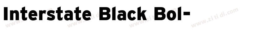 Interstate Black Bol字体转换